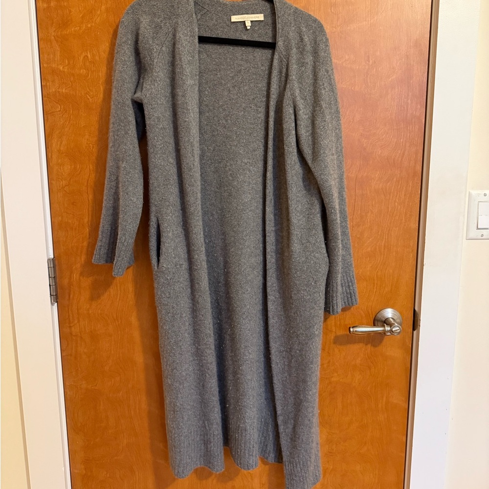 NakedCashmere Gray Open Cardigan